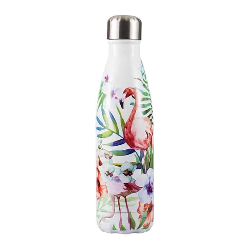 Gourde inox isotherme 500 ml (Flamant rose) 1