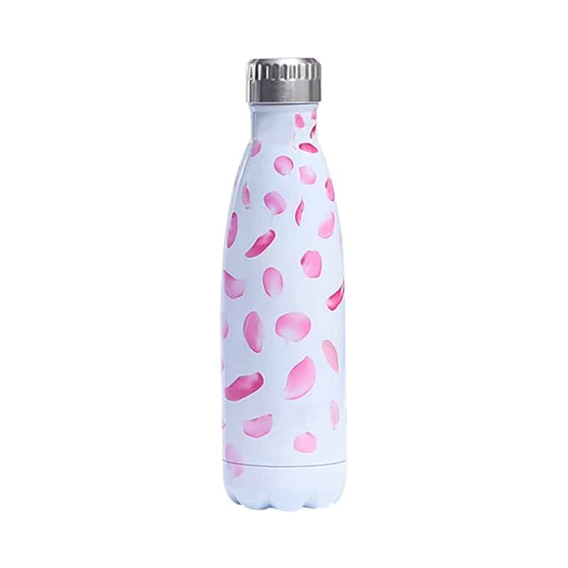 Gourde inox isotherme tache 500 ml Rose