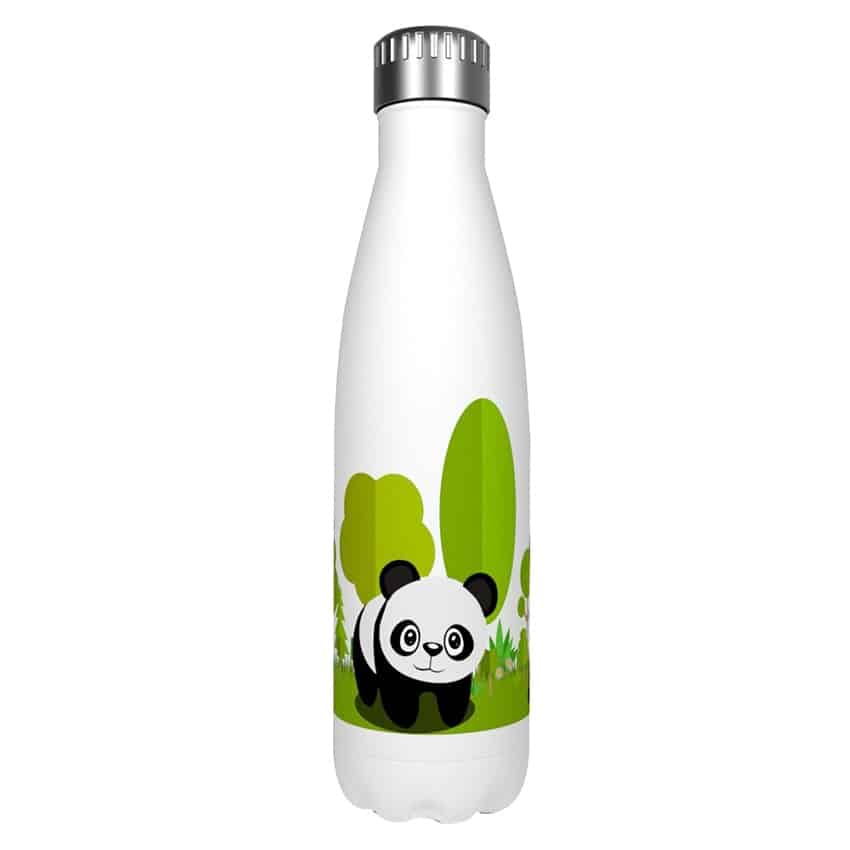 Gourde inox isotherme Panda Arbre 500 ml